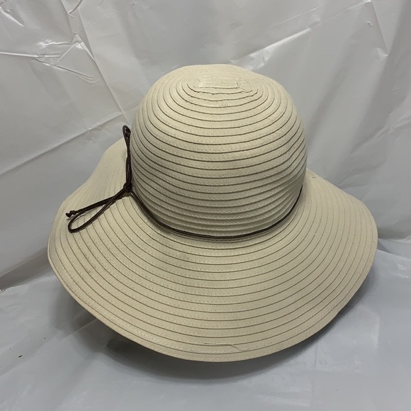 WOMEN’S Ole America off white Polyester Sun Hat - Picture 3 of 8